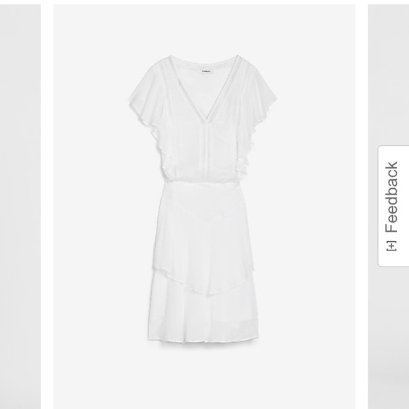 NWT Express Flutter Sleeve Fit & Flare Dress M - Picture 3 of 10